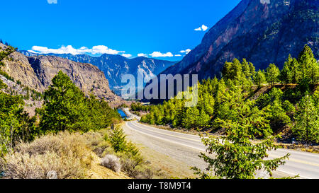 La chaîne Côtière à l'Duffey Lake Road, près de la ville de Lillooet en Colombie-Britannique, Canada Banque D'Images