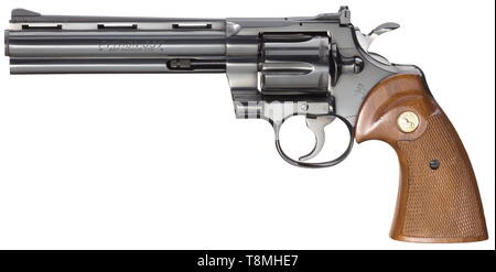 Les armes légères, revolver Colt Python, 1955 modèle, calibre .357 Magnum, Additional-Rights Clearance-Info-Not-Available- Banque D'Images