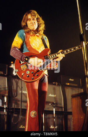 Alvin Lee, Amsterdam, Pays-Bas - 1974, (Photo Gijsbert Hanekroot) *** légende locale *** Alvin Lee, 10 ans après Banque D'Images