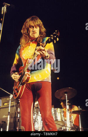 Alvin Lee, Amsterdam, Pays-Bas - 1974, (Photo Gijsbert Hanekroot) *** légende locale *** Alvin Lee, 10 ans après Banque D'Images