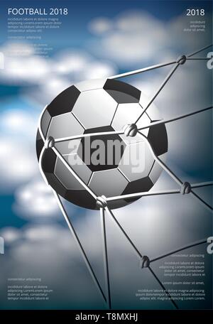 Football Soccer Poster Vestor Illustration Illustration de Vecteur