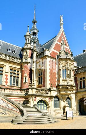 France, Seine Maritime, Pays de Caux, Côte d'Albâtre, Fécamp, le néo-renaissance et néo-gothique, Palais Bénédictine, construit à la fin du xixe siècle Banque D'Images