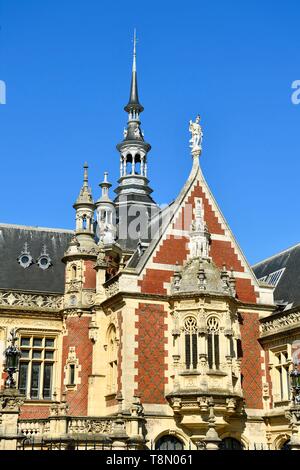 France, Seine Maritime, Pays de Caux, Côte d'Albâtre, Fécamp, le néo-renaissance et néo-gothique, Palais Bénédictine, construit à la fin du xixe siècle Banque D'Images