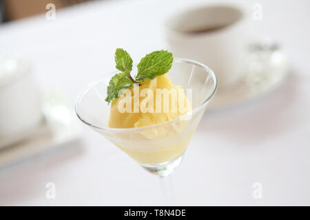 Sorbet de mangue icecream Banque D'Images