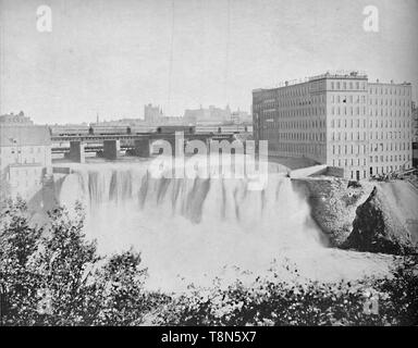 Genesee Falls ', Rochester, N.Y.', c1897. Créateur : Inconnu. Banque D'Images