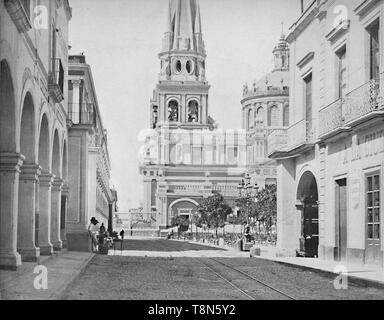 "La Cathédrale de Guadalajara, Mexico', c1897. Créateur : Inconnu. Banque D'Images