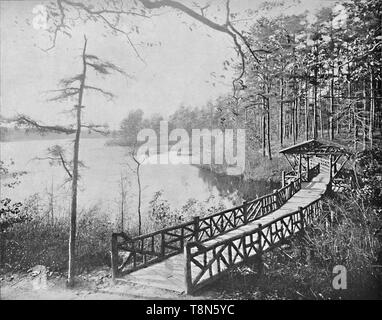 'Kissing Bridge, Lakewood', c1897. Créateur : Inconnu. Banque D'Images