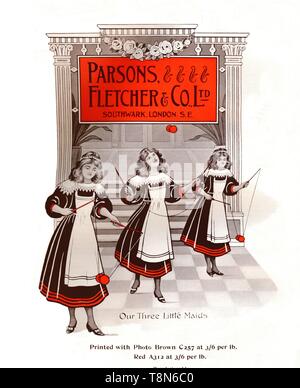 "Nos trois petites filles - Parsons, Fletcher & Co., Ltd. annonce', 1909. Créateur : Inconnu. Banque D'Images