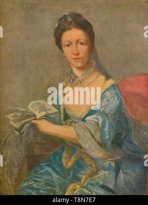 'Fanny Burney (Mme. D'Arblay)', c1780, (1920). Organisateur : Nathaniel Hone. Banque D'Images