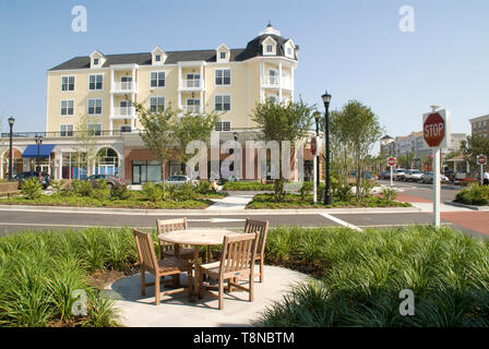 Le marché commun est un développement immobilier construit sur une ancienne base de l'US Air Force à Myrtle Beach en Caroline du Sud. Banque D'Images