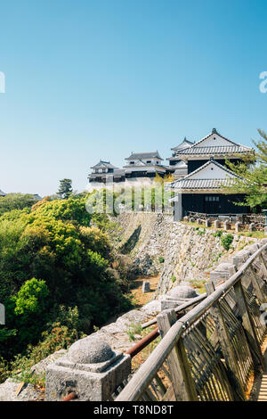 Matsuyama Castle à Matsuyama, Shikoku, Japon Banque D'Images