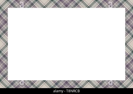 Vector background frame vintage. Tissu imprimé Plaid texture. Cadres photo collage ruban tartan en style rétro. Illustration de Vecteur