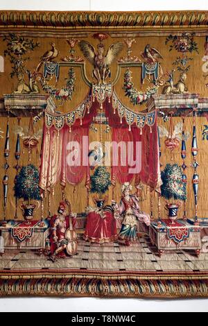 France, Bouches du Rhone, Aix en Provence, quartier Saint Sauveur, Place des Martyrs de la résistance (vieil Archevêque square), palais archiépiscopal, Banque D'Images