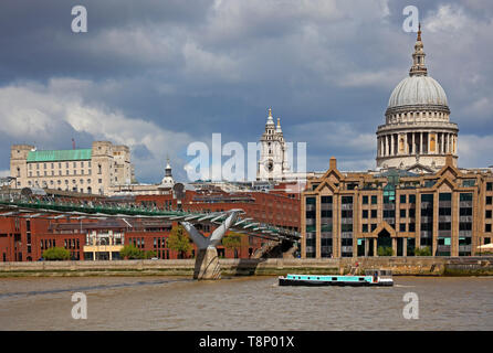 La Cathédrale St Paul, Londres, Angleterre Banque D'Images