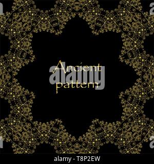 Page décoration éléments ou monogrammes. Peut être utilisé pour la conception de livres, cartes, menus, publicités, tattoo etc. Illustration de Vecteur