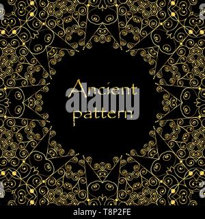 Page décoration éléments ou monogrammes. Peut être utilisé pour la conception de livres, cartes, menus, publicités, tattoo etc. Illustration de Vecteur