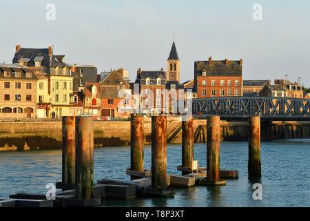 France, Seine Maritime, Pays de Caux, la Côte d'Albâtre, Dieppe, le port et le quartier de l'Pollet Banque D'Images