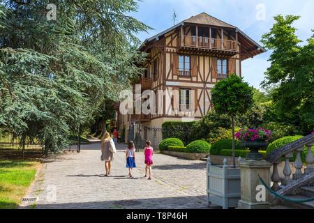 France, Hauts de Seine, Chatenay Malabry, l'Arboretum de la vallée aux Loups Banque D'Images