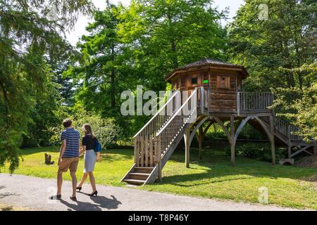 France, Hauts de Seine, Chatenay Malabry, l'Arboretum de la vallée aux Loups Banque D'Images