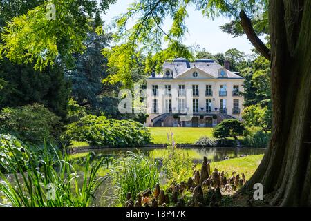 France, Hauts de Seine, Chatenay Malabry, l'Arboretum de la vallée aux Loups Banque D'Images