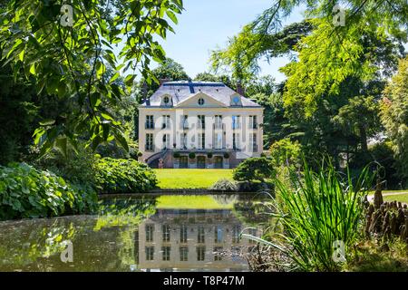 France, Hauts de Seine, Chatenay Malabry, l'Arboretum de la vallée aux Loups Banque D'Images