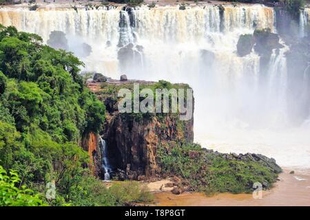 Iguazu Falls National Park au Brésil et l'Argentine. L'Amérique du Sud la nature. Banque D'Images