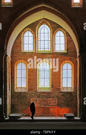Abbaye de Fontenay windows Banque D'Images