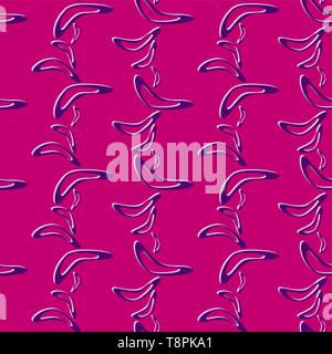 Transparente avec motif simple battant les boomerangs dessinés à la main. Design doux, dans des tons pour textile, papier d'emballage, imprime, tissu, papier peint, etc web Illustration de Vecteur