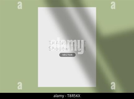 Un effet de silhouette d'ombre d'arrière-plan réaliste pour la conception. Vector illustration. Illustration de Vecteur