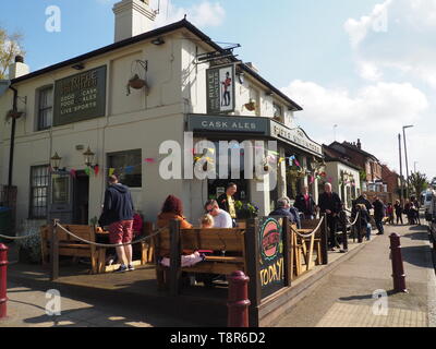 Dans un Festibière de pub typiquement anglais - Watford Banque D'Images