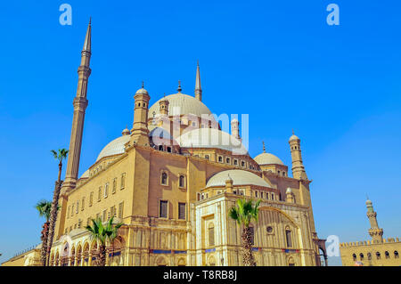 Grande Mosquée de Mohammed Ali Pacha Caire Egypte est situé à la Citadelle de Salah el Din (Saladin) Citadelle du Caire Egypte Banque D'Images