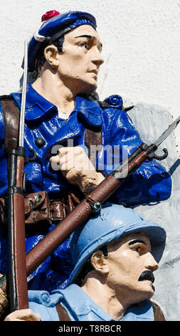 War Memorial, le Crotois, Baie de Somme, Hauts-de-France, France Banque D'Images