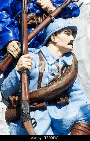 War Memorial, le Crotois, Baie de Somme, Hauts-de-France, France Banque D'Images