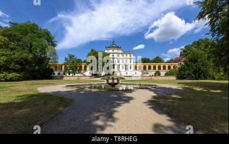 Château Ploskovice de Bohême du Nord Banque D'Images