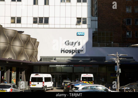 Les gars : NHS Hospital London, UK. Banque D'Images