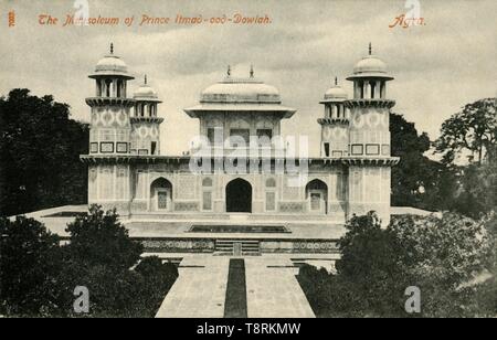 "Le mausolée de l'Itmad-ood-Dowlah. Agra'. Créateur : Inconnu. Banque D'Images