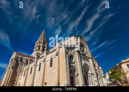 Voir à l'Eglise Saint Paul à Nimes, France Banque D'Images