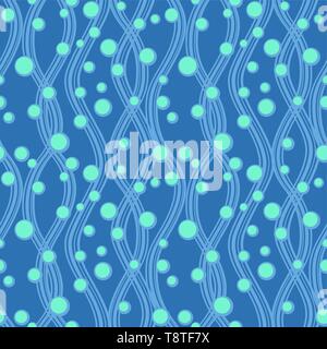 Abstract vector seamless patterns avec des vagues, du sable et des bulles. Ornement simple pour textile, du papier d'emballage, d'impression, de tissu, de papier peint, etc. web Illustration de Vecteur