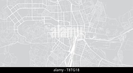 Vecteur urbain plan de la ville de Chelyabinsk, Russie Illustration de Vecteur