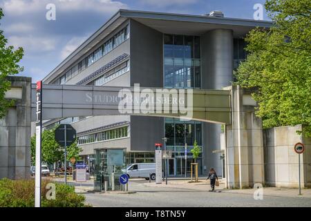Entrée Studio Babelsberg, Babelsberg, Potsdam, Brandebourg, Allemagne Banque D'Images