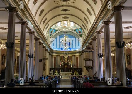 La Cathédrale San Jose, vue de l'intérieur, San Jose, San Jose, Région Valle Central, Costa Rica Banque D'Images