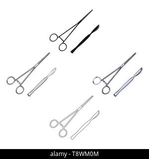 Blade,soin,caricature,Black,collier,traitement,coupe,design,médecin,soins de santé,hôpital,icône,,illustration,instrument,incision instruments,isolé,couteau,logo,médical,médecine,,métal,fonctionnement,ciseaux,scalpel,forte,signer,chirurgien Chirurgie,chirurgie,symbole,OUTIL,web,vecteur vecteurs vecteur, , Illustration de Vecteur