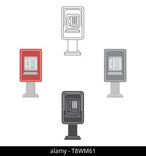 Bouton,art,cable,caricature,Black,clip,coin,coin-op,communication,communication,conversation,design,filaire directe,affichage,installation,gris,handcartoon,main,-cartoon,icon,illustration,isolé,logo,limitée,number,object,exploité,payer,payphone,services de téléphones,téléphone,public,écran,signer,ossature,fente,parler,le président,la,technologie,symbole telecom,téléphone,temps,blanc,web,vecteur vecteurs vecteur , Illustration de Vecteur