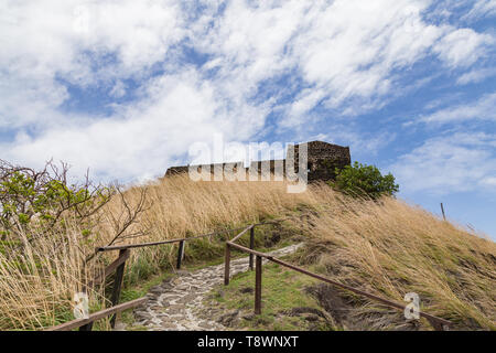 Fort Rodney, Pigeon Island, Sainte Lucie dans les Caraïbes Banque D'Images