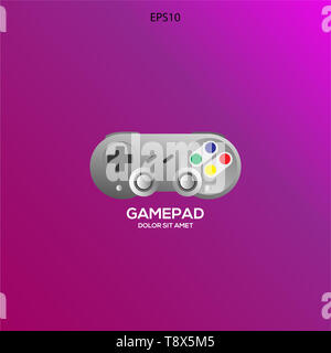Logo joystick moderne Banque D'Images