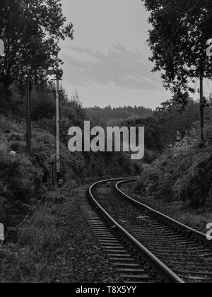 Au nord de la station sur l'Arley Severn Valley Railway Banque D'Images