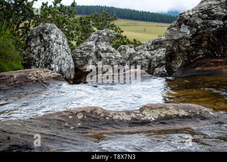 Le Mac Mac Pools dans le Blyde River Canyon, Panorama Route près de Graskop, Mpumalanga, Afrique du Sud. Banque D'Images