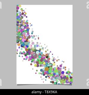 Vierge - confettis dispersés abstract background vector affiche cercle - page template design Illustration de Vecteur