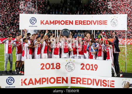 DOETINCHEM, 15-05-2019 Stadium de Vijverberg, saison 2018 / 2019 de l'Eredivisie néerlandaise , le football. Ajax a remporté le championnat néerlandais et sont des champions et de recevoir le bouclier Banque D'Images