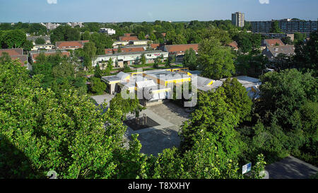 Vue sur la ville de la zone à Schalkwijk dans Haarlem aux Pays-Bas Hollande du Nord Banque D'Images